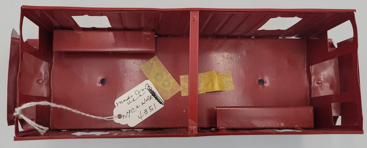 Lionel 117-2 Red Tinplate Caboose Body Shell #4351