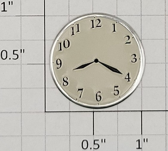 Noma 450-13 Noma Tinplate Station Clock with Adhesive