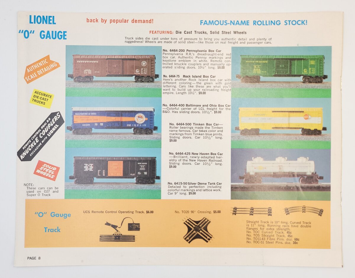 Lionel 1969-A Lionel 1969 Consumer Catalog - MINT