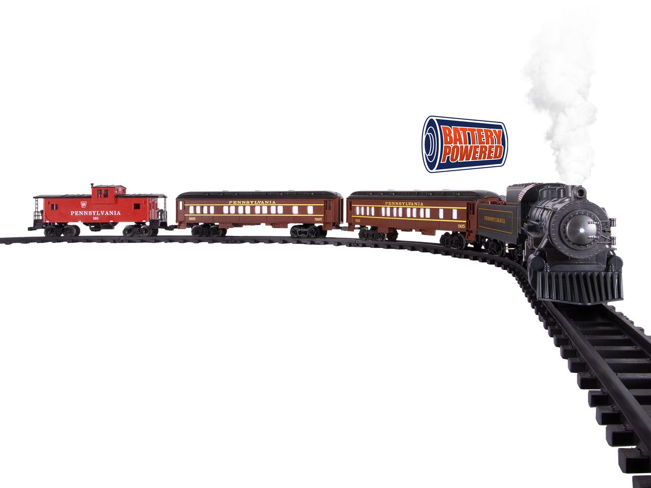 Lionel 7-12131 PRR O Gauge Flyer Steam Passenger Battery Operated Trai