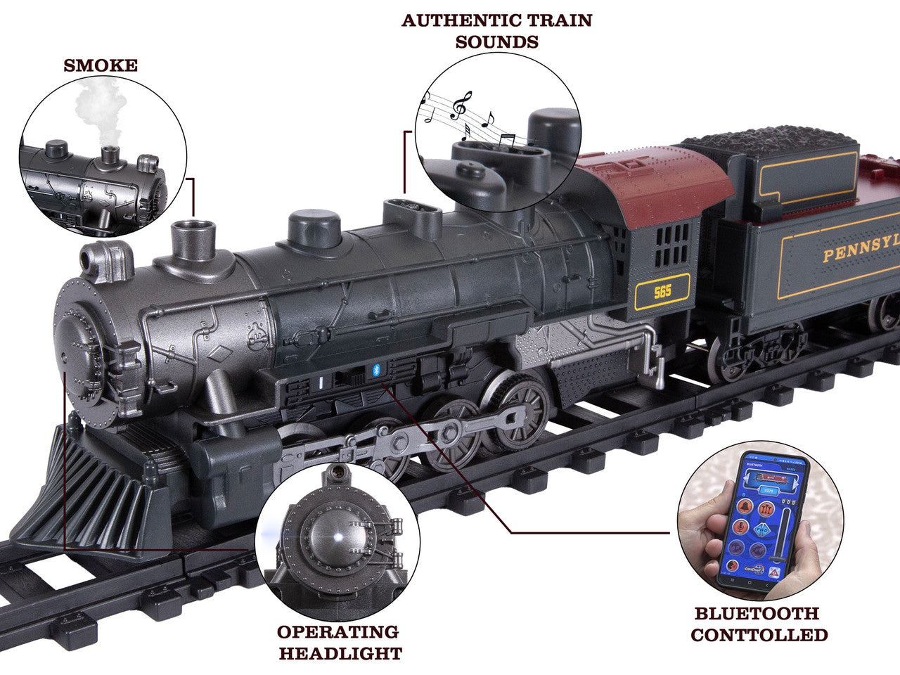 Lionel 7-12131 PRR O Gauge Flyer Steam Passenger Battery Operated Trai