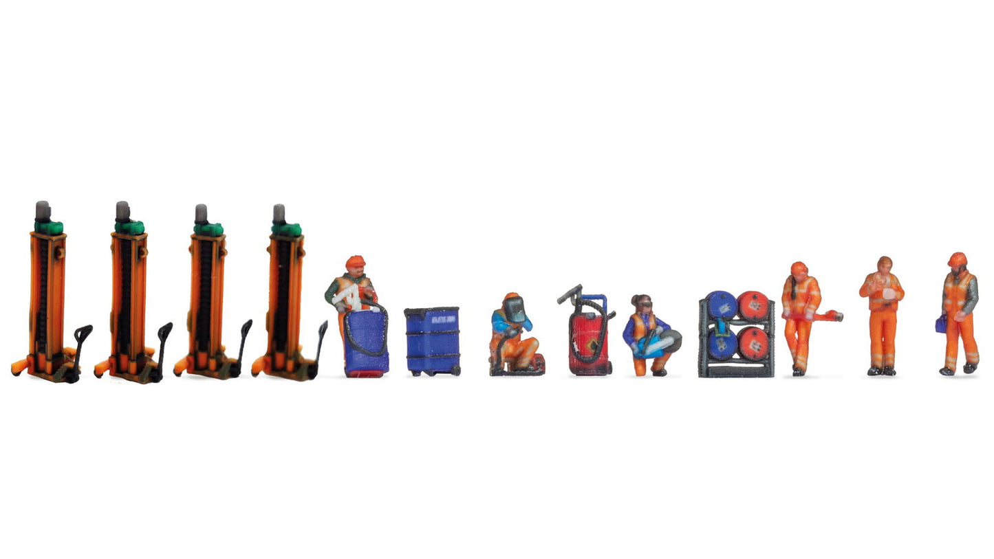 Noch 35900 N Railway Depot Themed Figures Set
