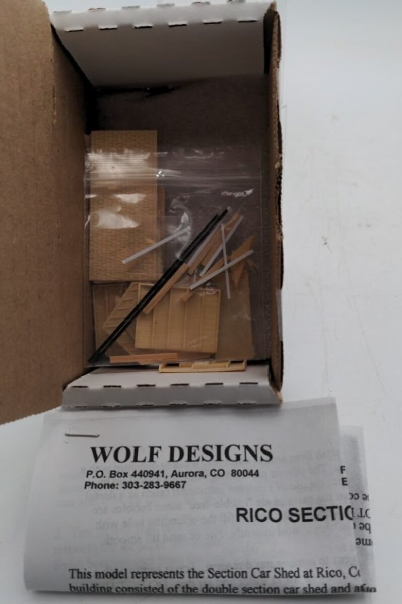 Wolf Designs WD-106 HO Scale Rico Section Car Shed Building Kit