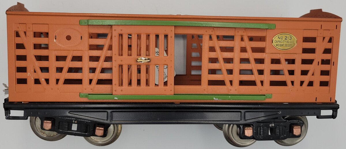 Lionel 213-11 Standard Gauge Stock Car without Roof