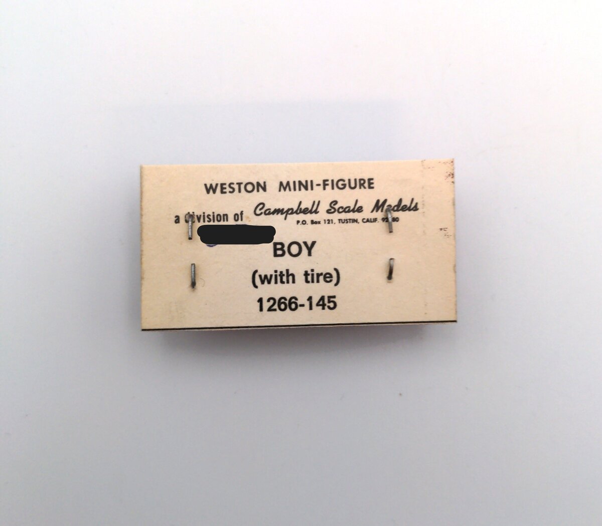 Campbell Scale Models 1266-145 HO Boy (With Tire)