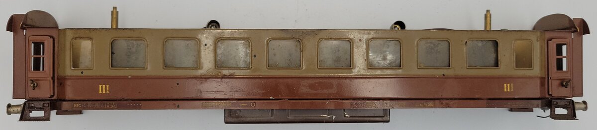 Elettren 3 Vintage O Gauge Italian Passenger Car without Trucks