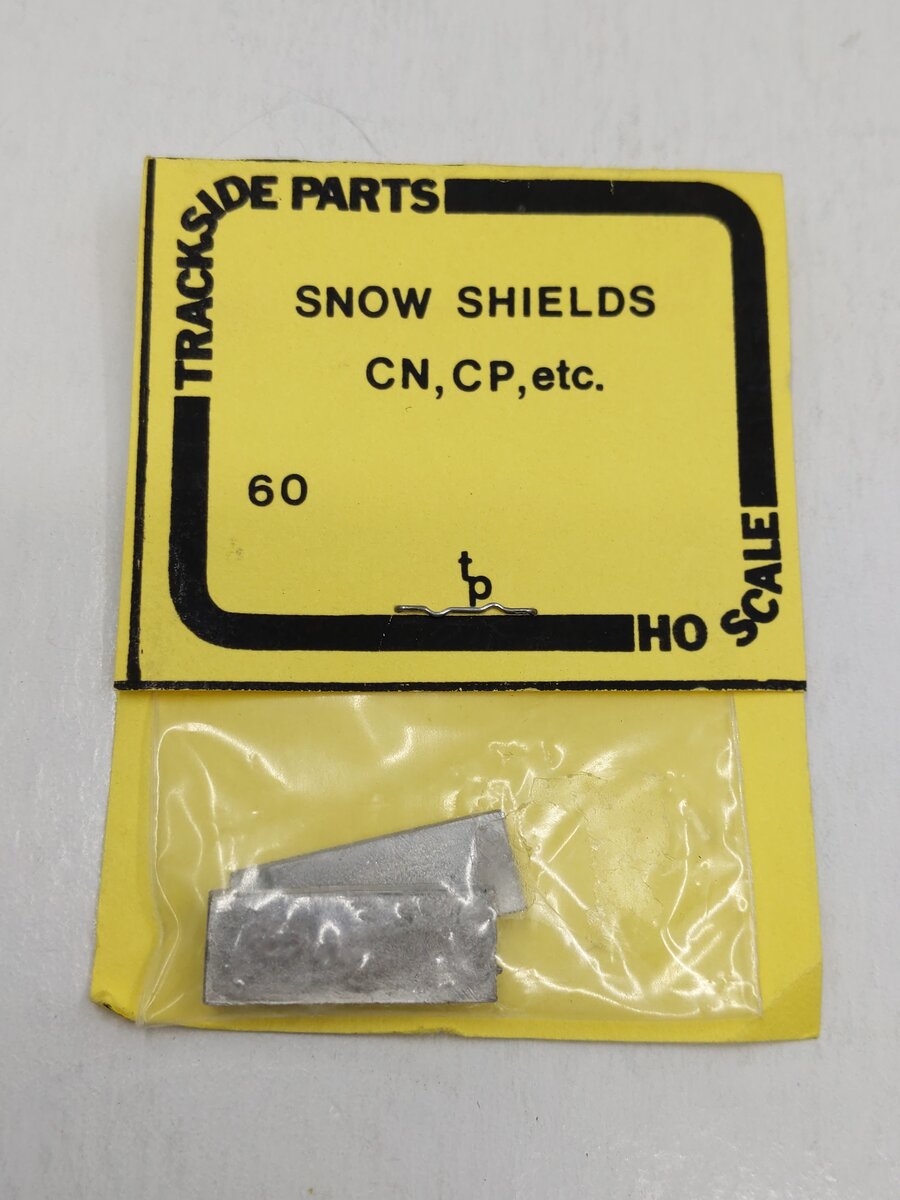 Trackside Parts 60 HO Metal Casting Snow Shields Canadian National/Pacific
