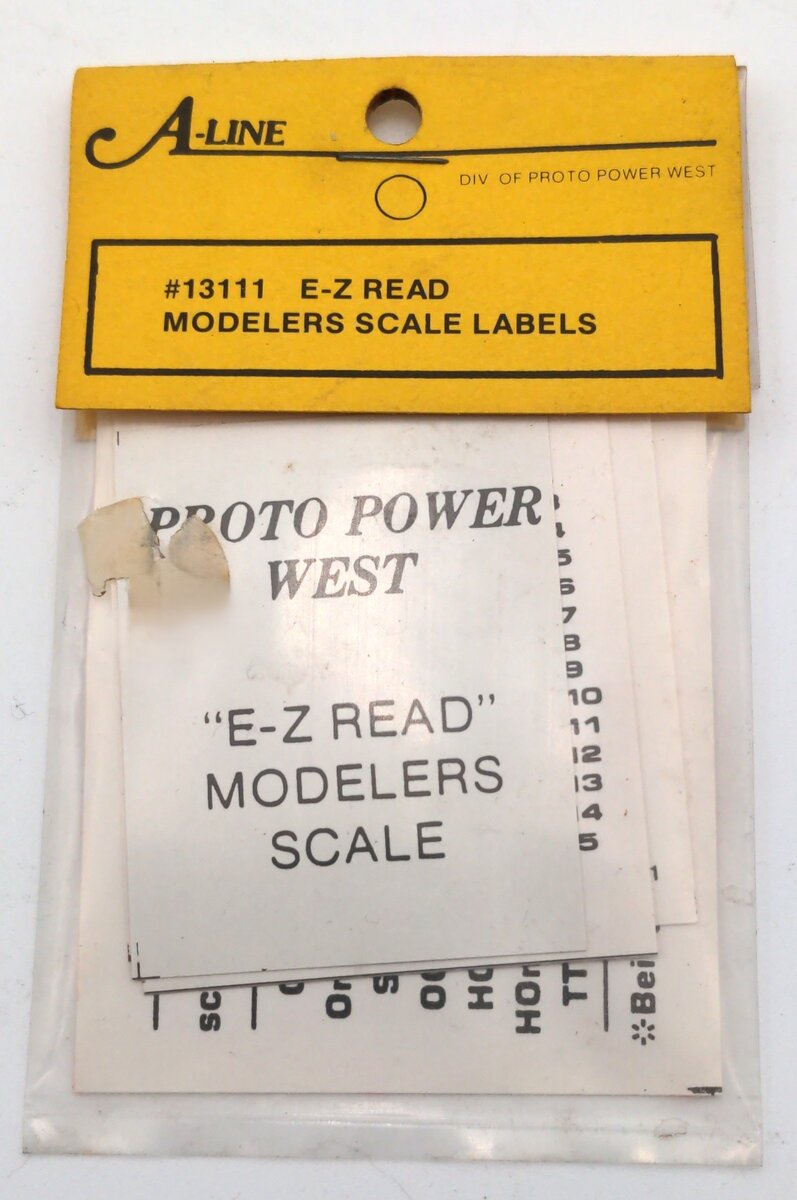 A-Line 13111 E-Z Read Modelers Scale Labels