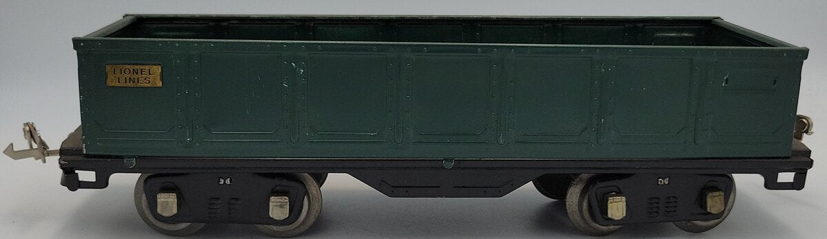 Lionel 512 Prewar Dark Green Gondola