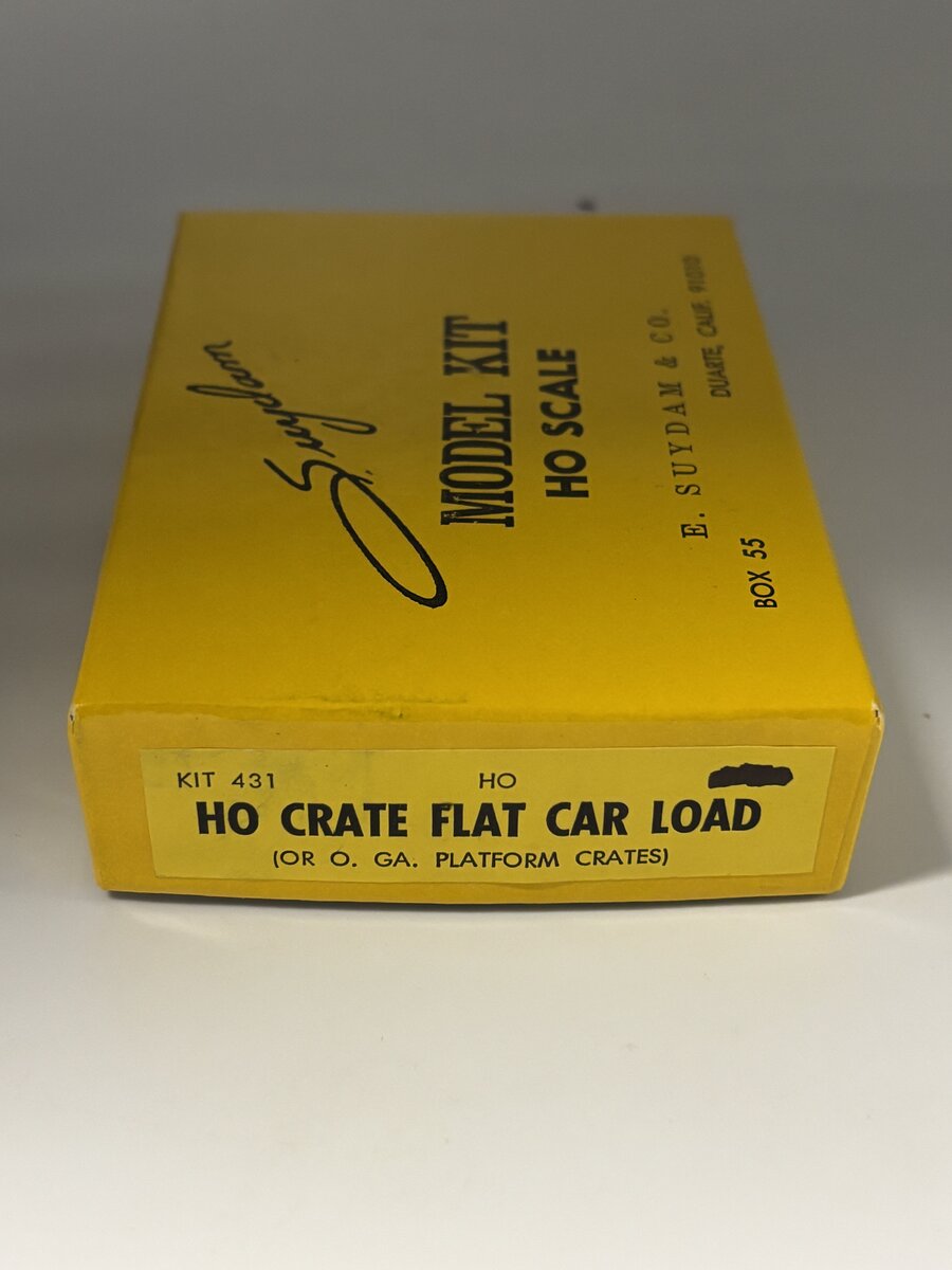 E. Suydam & Co 431 HO Crate Flat Car Load Kit