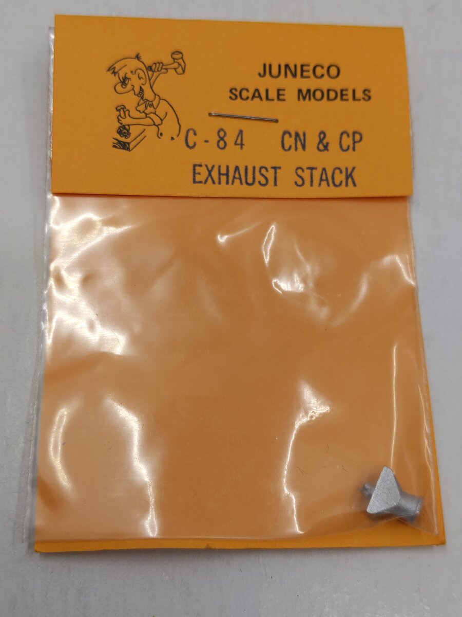 Juneco Scale Models C-84 HO Metal Casting Canadian N & Canadian P Exhaust Stack
