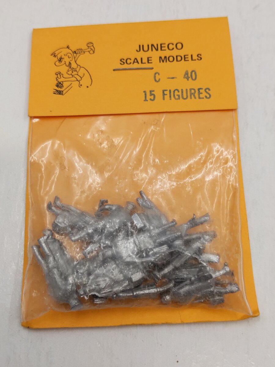 Juneco Scale Models C-40 HO Scale Metal Casting 15 Figures Set (Pack of 15)