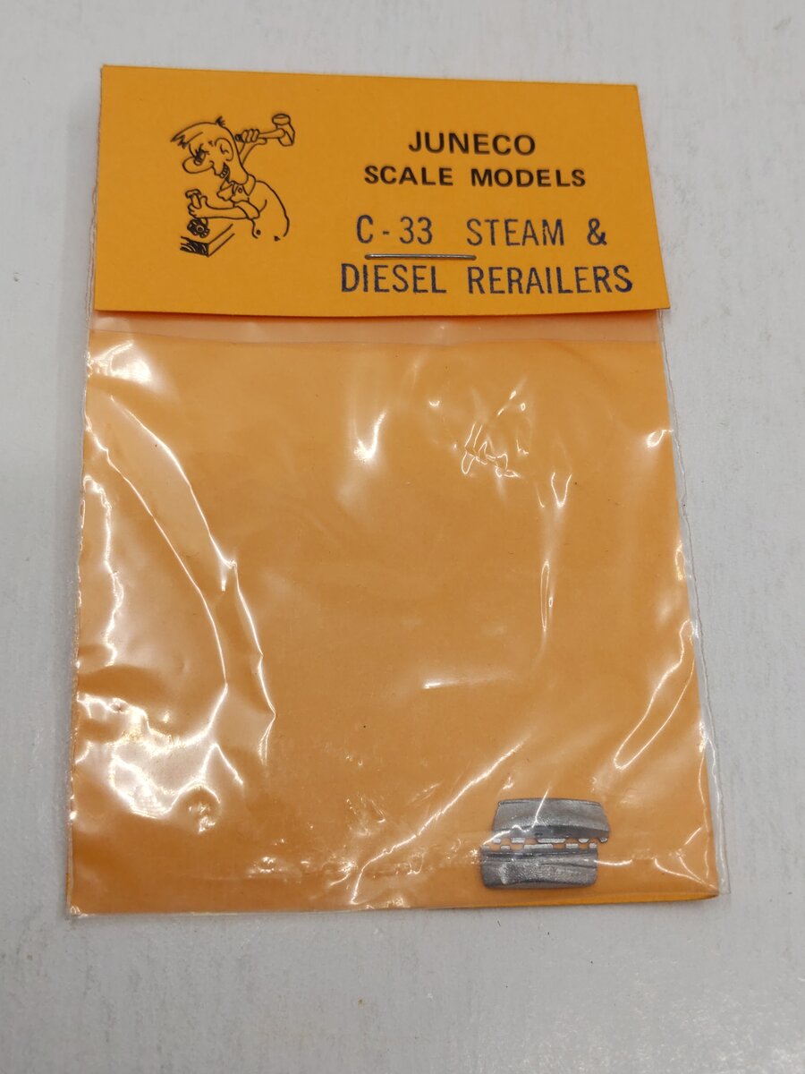 Juneco Scale Models C-33 HO Scale Metal Casting Steam and Diesel Re-Railers