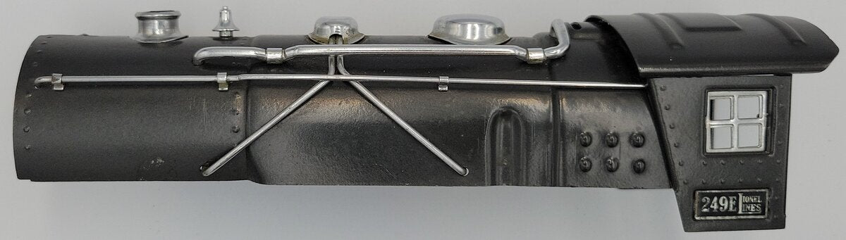 Lionel 249E-5 Prewar Gunmetal Steam Boiler and Cab Shell with Trim