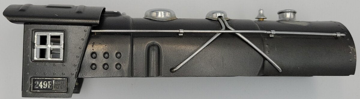 Lionel 249E-5 Prewar Gunmetal Steam Boiler and Cab Shell with Trim