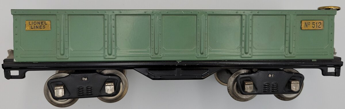 Lionel 512 Prewar O Gauge Light Green Gondola