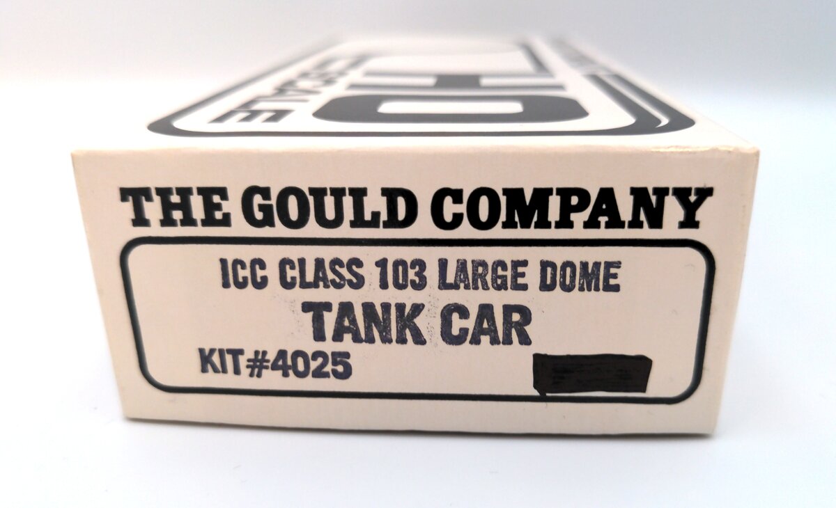 Gould Company 4025 HO ICC Class 103 Large Dome Tank Car Kit