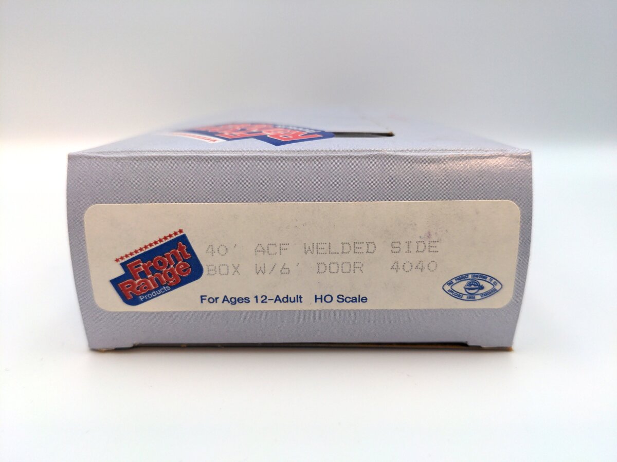 Front Range 4040 HO Undecorated 40’ ACF Welded Side Box Car