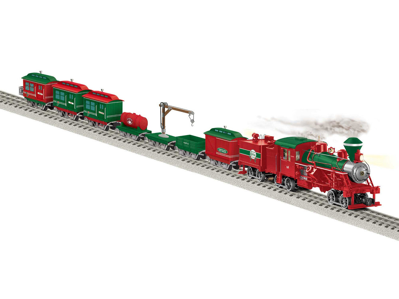 Lionel 2522100 O North Pole Toy Works Heisler Set #122525