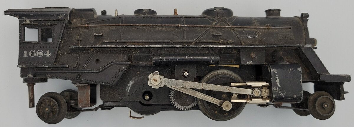 Lionel 1684-11 Postwar Steam Locomotive with Boiler Shell and Motor - Incomplete