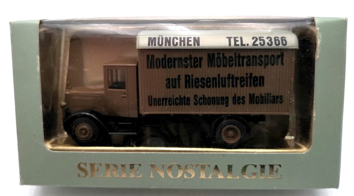 Roskopf 1019 HO Nostalgie Mercedes L5 Truck Furniture Transport Leo Gastager