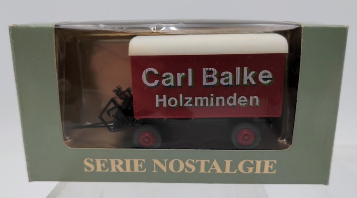 Roskopf 1059 HO Serie Nostalgie Mobelhanger Carl Balke '30 Furniture Trailer Car
