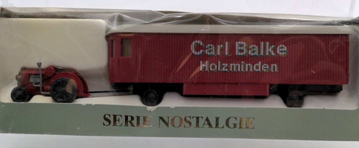 Roskopf 380 1:87 Scale Serie Nostalgie Carl Balke Hanomag Tractor W/Trailer