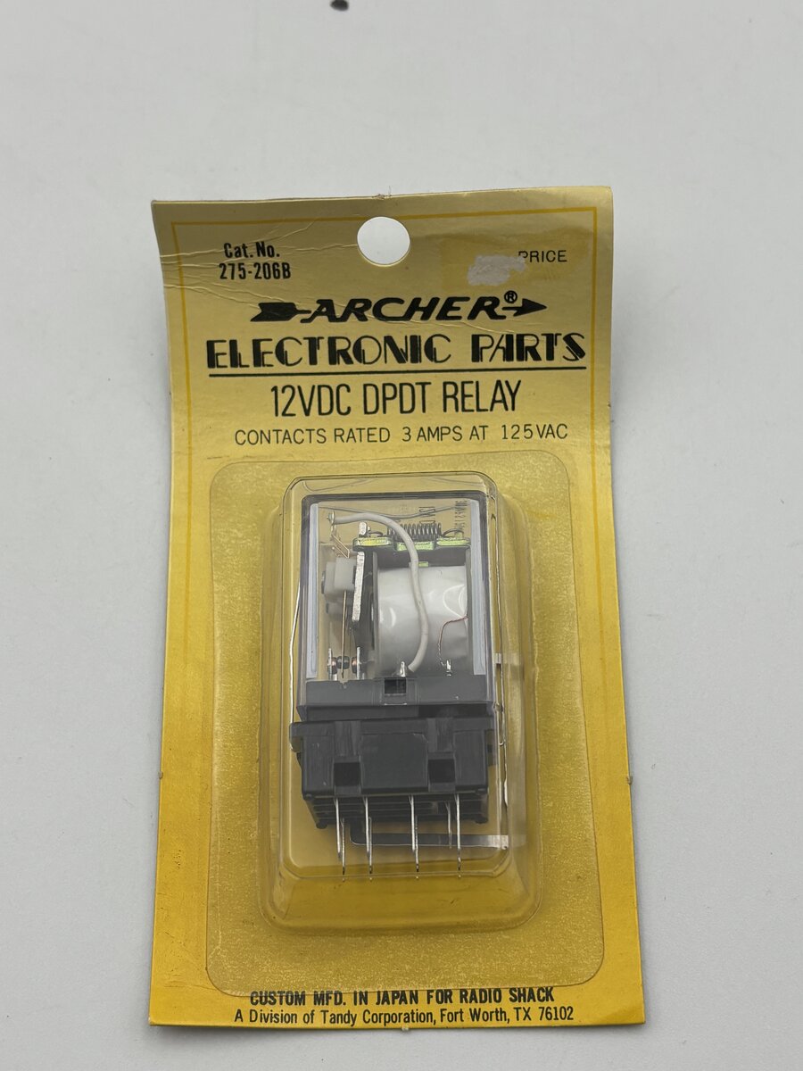 Archer 275-206B 12VDC DPDT Relay