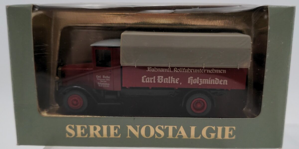 Roskopf 315 1:85 HO Scale Mercedes L5 Delivery Truck Carl Balke W/Canvas Top