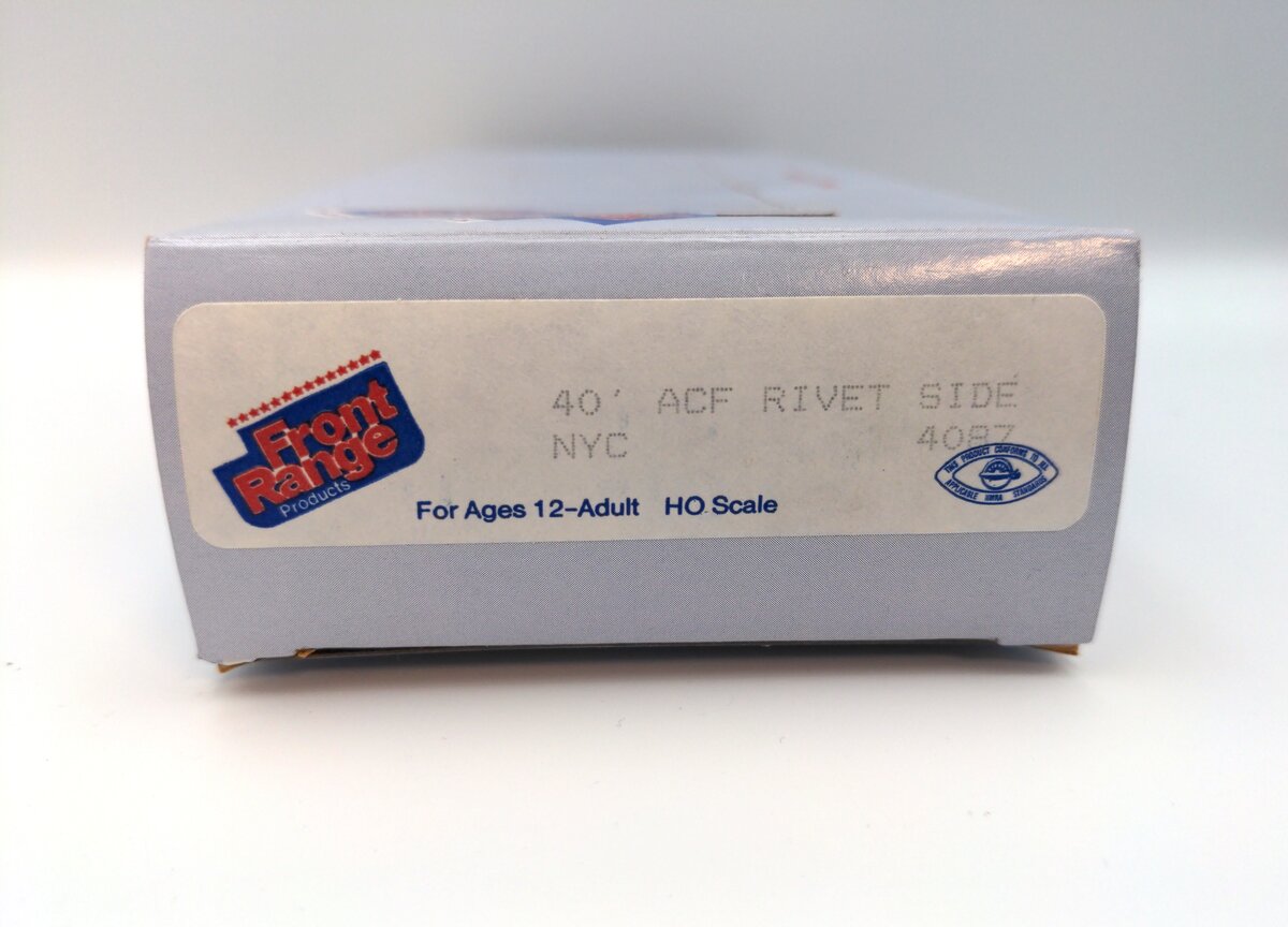 Front Range 4087 HO 40' ACF Rivet Side NYC Boxcar Kit