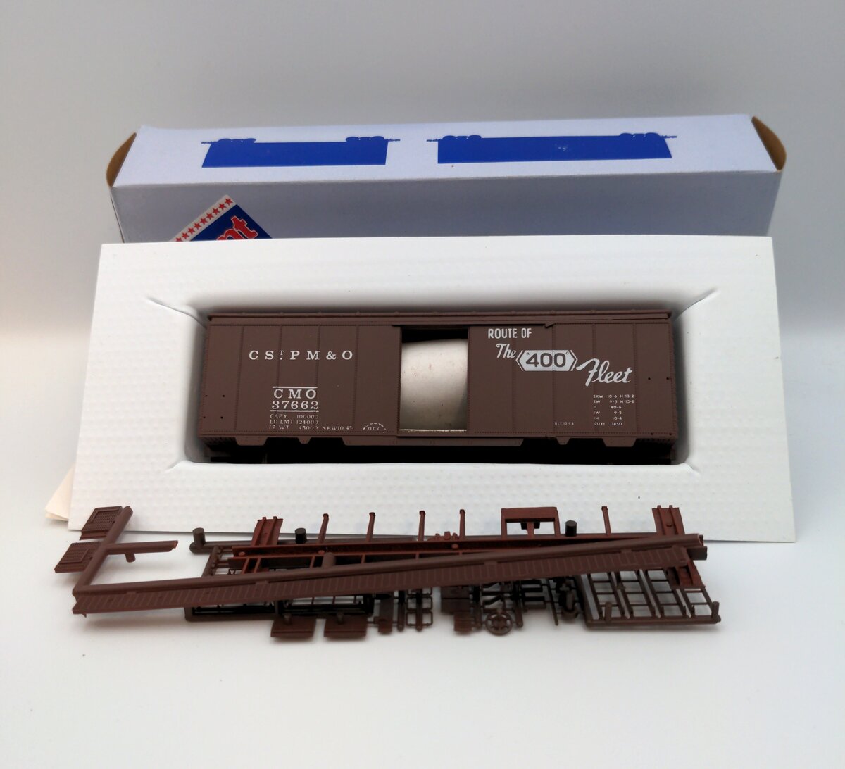 Front Range 4088 HO 40' ACF Rivet Side CSTPM&O Boxcar Kit