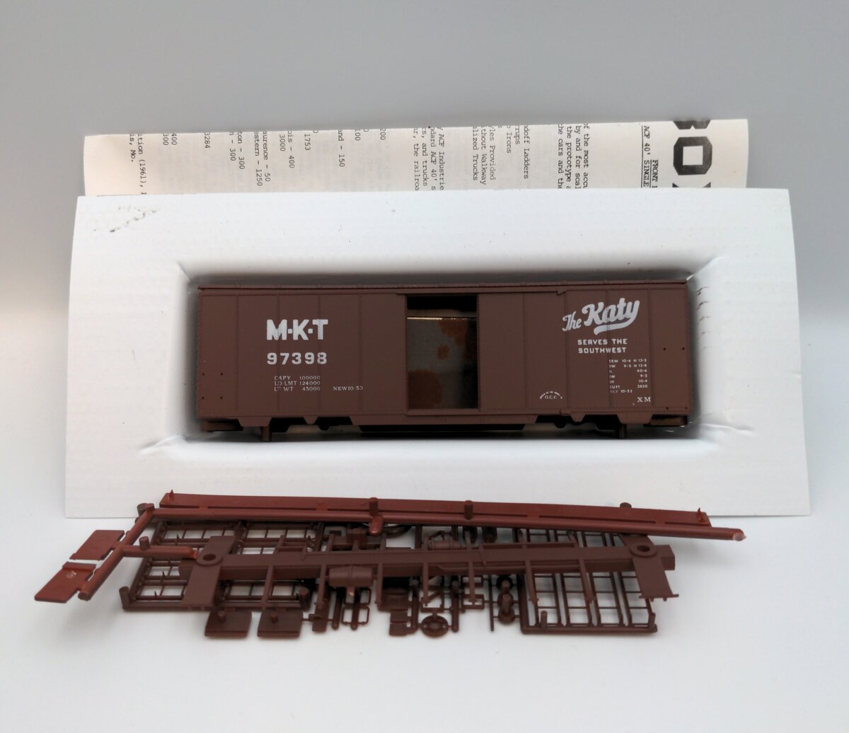 Front Range 4089 HO 40' ACF Rivet Side MKT Boxcar Kit