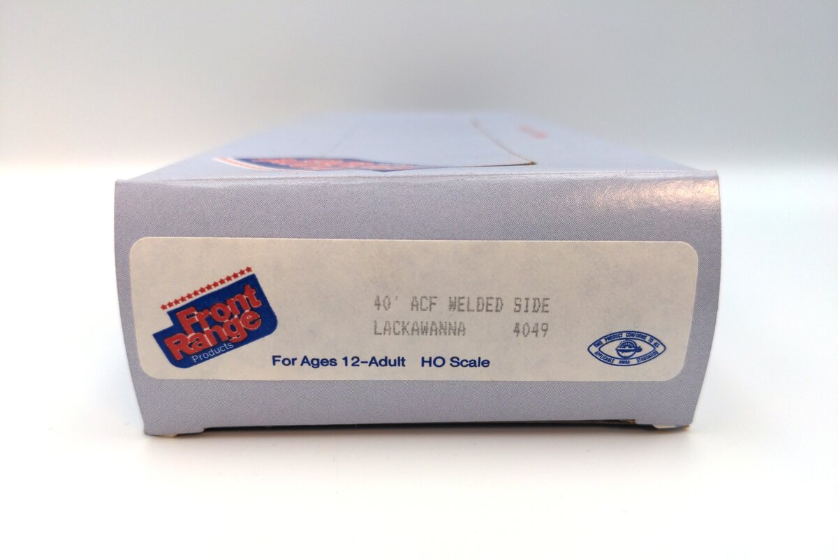 Front Range 4049 HO 40' ACF Welded Side Lackawanna Boxcar Kit
