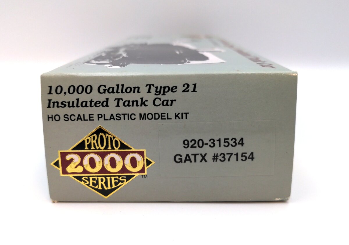 Proto 2000 920-31534 HO 10,000 Gallon Type 21 Insulated Tank Car Kit GATX #37154