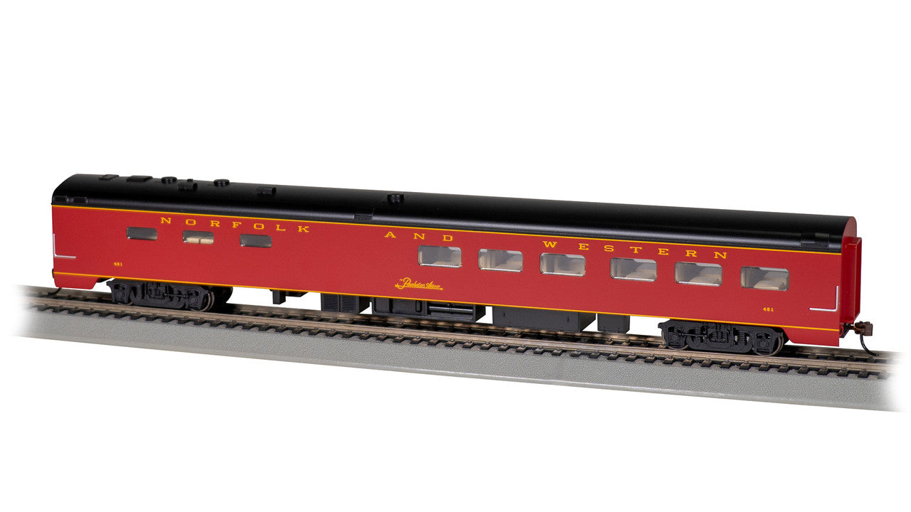 Bachmann 14810 HO Norfolk & Western 85' Smooth-Side Dining Car #491