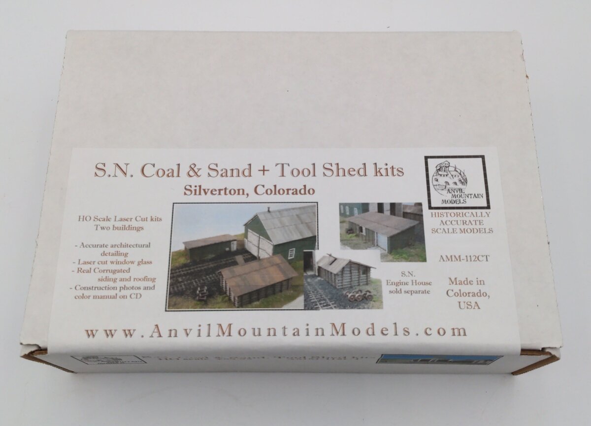 Anvil Mountain Models AMM-112CT HO S.N. Coal & Sand + Tool Shed Building Kit