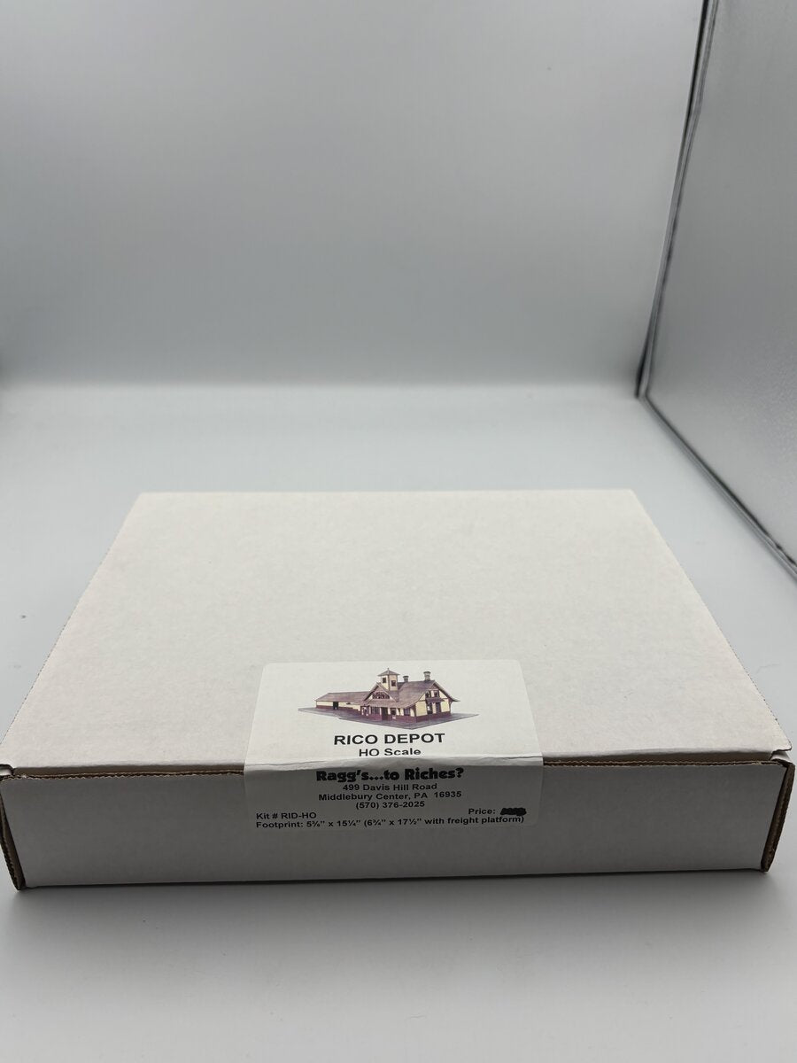 Raggs to Riches RID-HO Scale Rico Depot Laser Cut Wood Kit