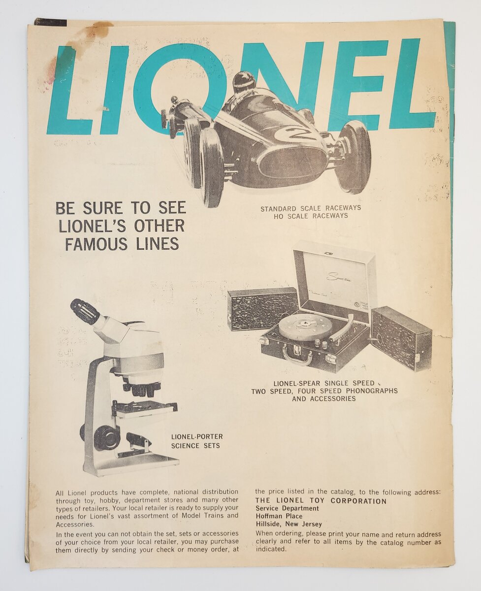 Lionel 1964-A Lionel 1964 Consumer Catalog
