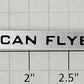 American Flyer AFL501 S Scale Passenger Car "501 American Flyer Lines" Nameplate