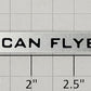 American Flyer AFL660 S Scale Passenger Car "660 American Flyer Lines" Nameplate