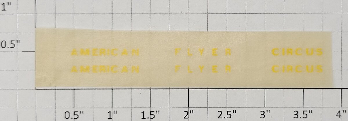 American Flyer TRS0774 Yellow 