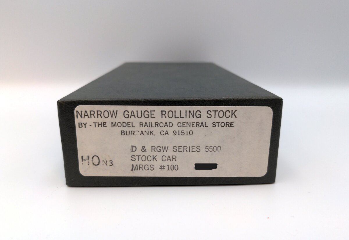 The Model Railroad General Store 100 HOn3 D&RGW Series 5500 Stock Car MRGS Kit