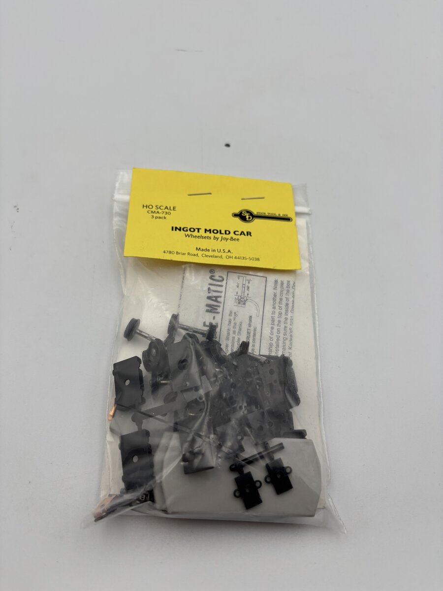 State Tool & Die CMA-730 HO Ingot Mold Car (Pack of 3)