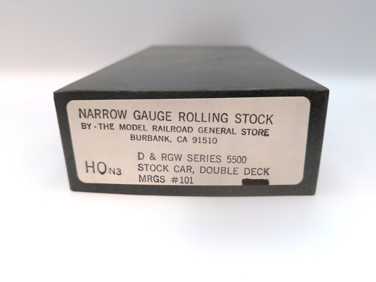 The Model Railroad General Store 101 HOn3 D&RGW 5500 Double Deck Stock Car Kit