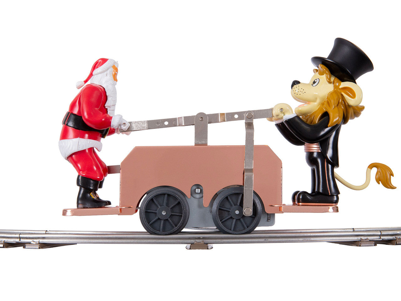 Lionel 2535160 O Lenny/Santa Bronze Handcar