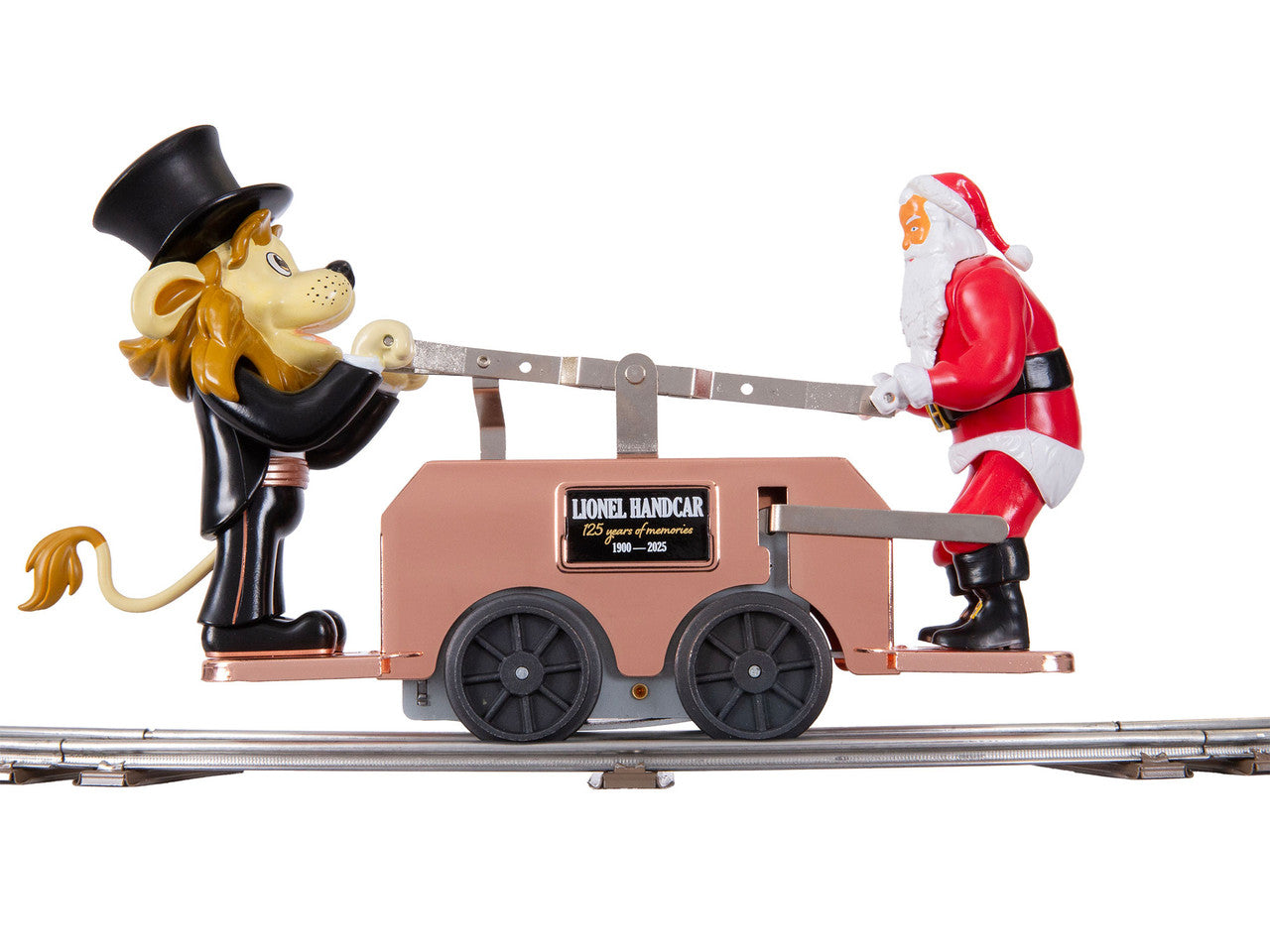 Lionel 2535160 O Lenny/Santa Bronze Handcar