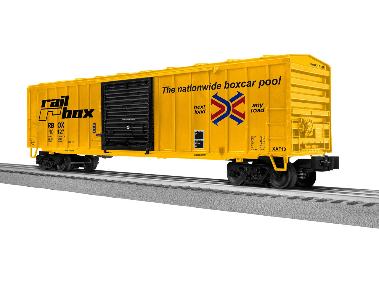 Lionel 2542292 O Railbox ACF 50' Boxcar #10127