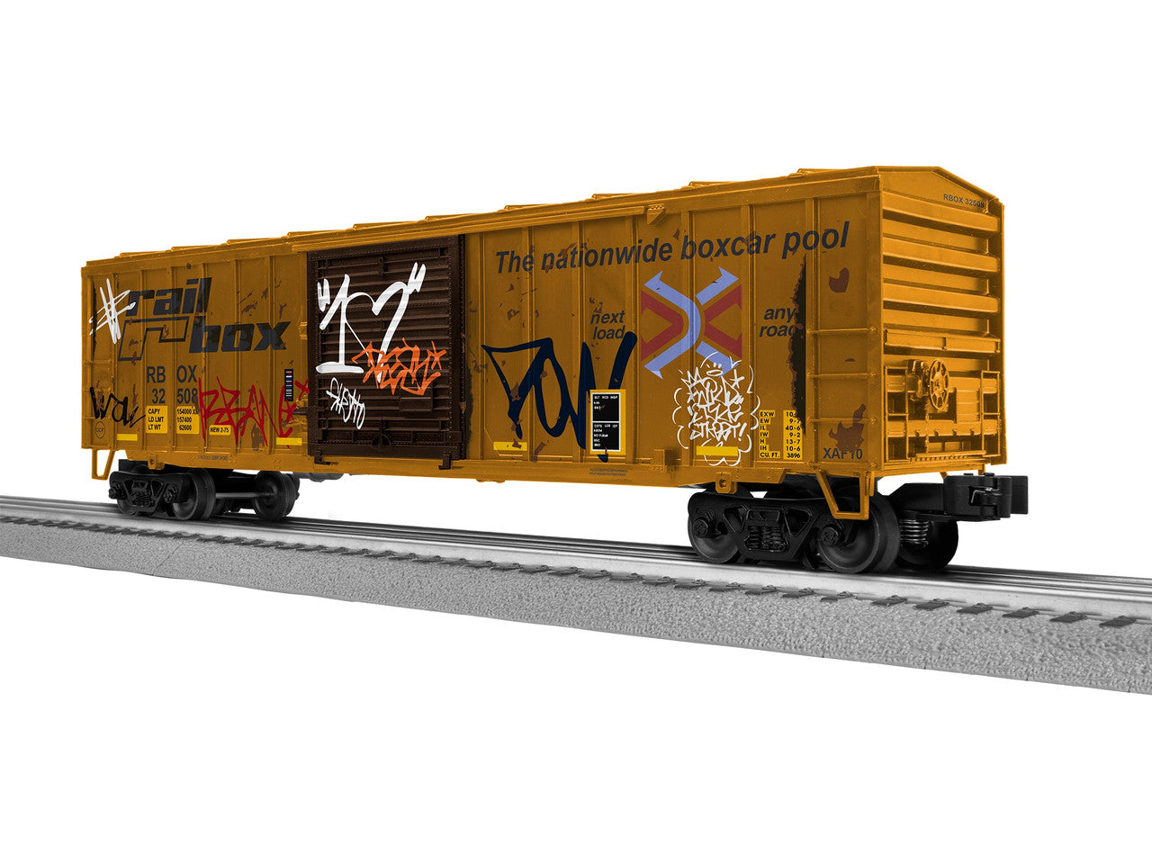 Lionel 2542301 O Railbox Weathered ACF 50' Boxcar #32508