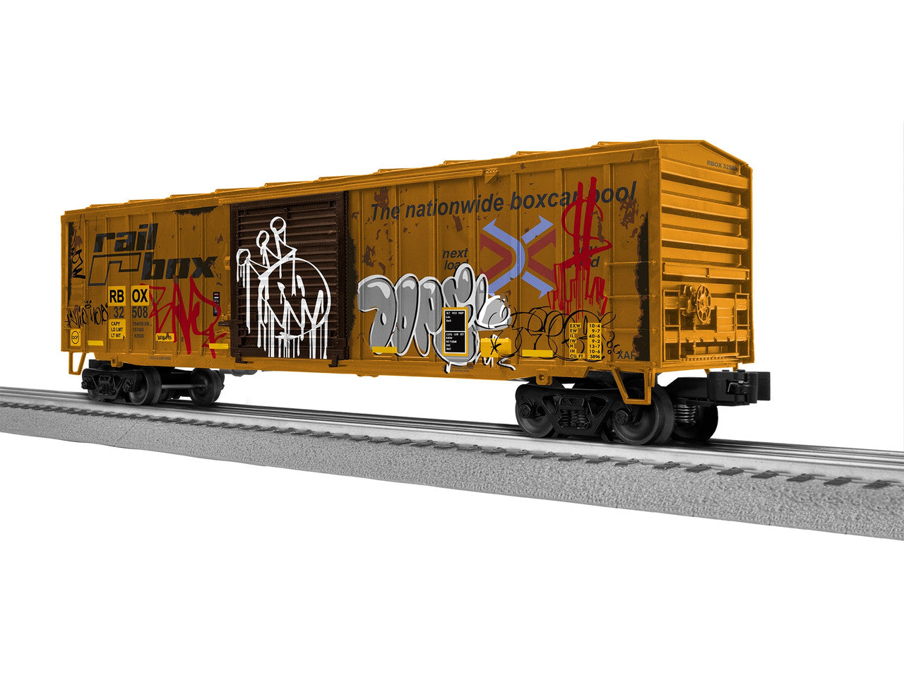 Lionel 2542301 O Railbox Weathered ACF 50' Boxcar #32508
