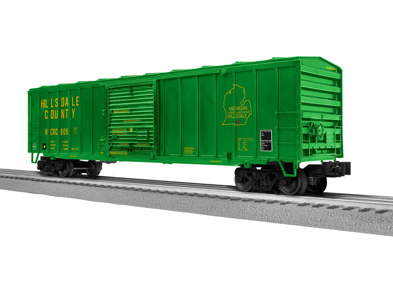 Lionel 2542310 O Hillsdale County ACF 50' Boxcar #805